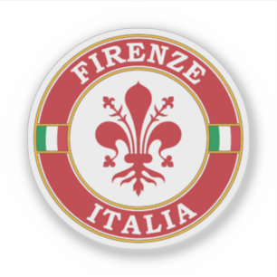 Pegatina Florence Italy Circle Emblem
