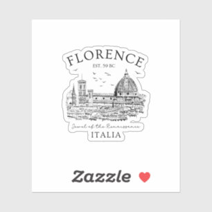 Pegatina Florence Italy - Florencia - Florencia Italiana So