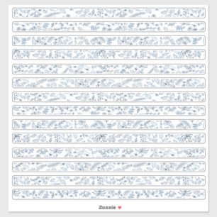 Pegatina Flores Boho Bordes Florales Pequeños