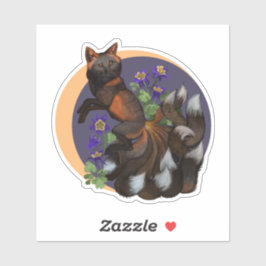 Pegatina Flores de Kitsune y Columbine