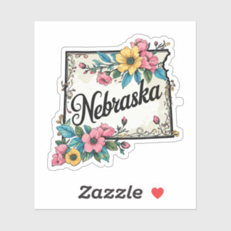 Pegatina Flores de Nebraska - Flores Silvestres Nebraska