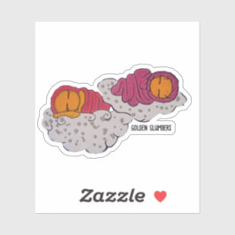 Pegatina Flores doradas