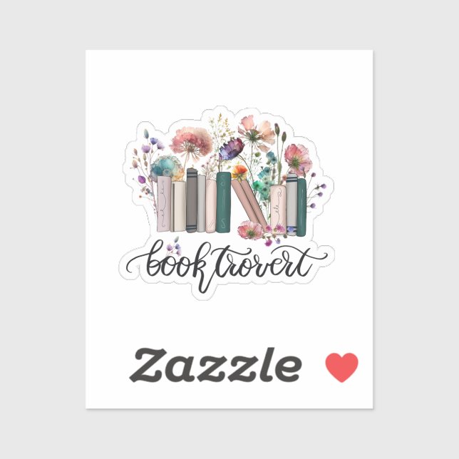 Pegatina Flores silvestres de Booktrovert (Hoja)