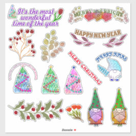 Pegatina FLORES Y SALIDAS DE navidades