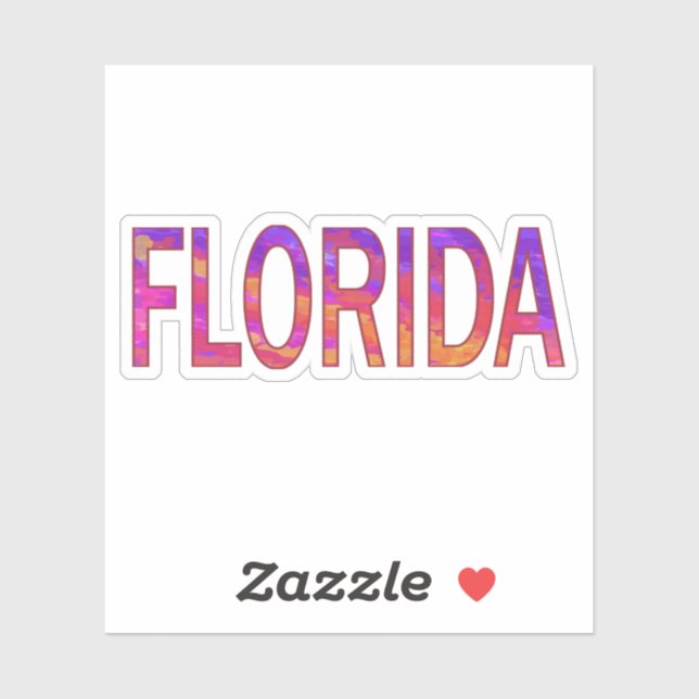 Pegatina Florida (Hoja)