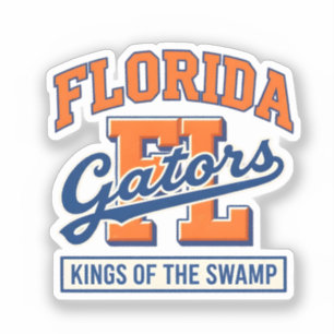 Pegatina Florida Gators Reyes del Pantano Vintage Universid