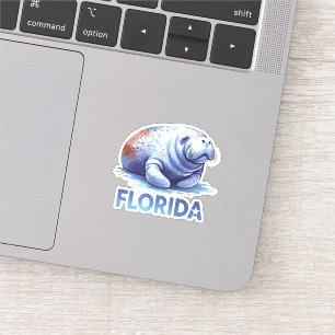 Pegatina Florida, Manatee,
