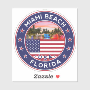 Pegatina Florida, Miami Beach