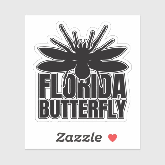 Pegatina Florida Monster Inspire Tarantula Butterfly (Hoja)