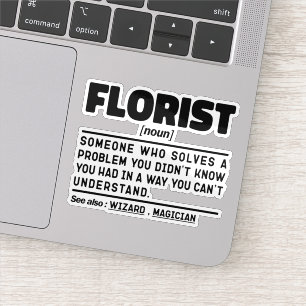 Pegatina Florismo Noun Definition Cute Floral Guay Floristr