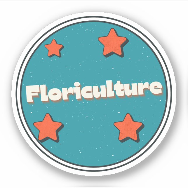 Pegatina Floristería (Anverso)