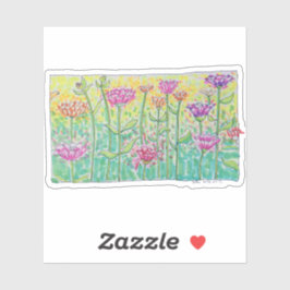 Pegatina Flower Field