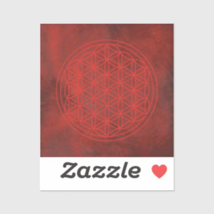 Pegatina flower of life, chakra,zen,sacred geometric,