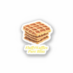 Pegatina Fluffy Waffles