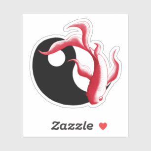 Pegatina Flujo Marcial Sticker Abstracto YinYang de Arte Ma