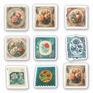 PEGATINA FLUJOS DE VINTAJE COLORIDOS SE INSTALAN PARA EL RE