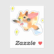 Flying super-squirrel and stars