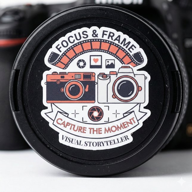 Pegatina Focus & Frame: Visual Storyteller Photography (Subido por el creador)