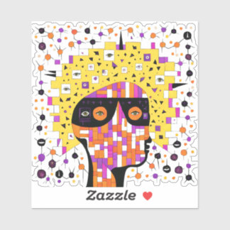 Pegatina Folk 001 Nancy