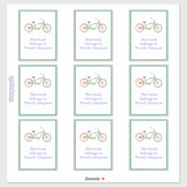 Pegatina Folleto de ciclismo de crucero verde