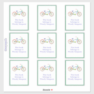 Pegatina Folleto de ciclismo de crucero verde