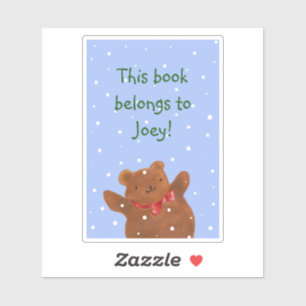 Pegatina Folleto de oso de peluche