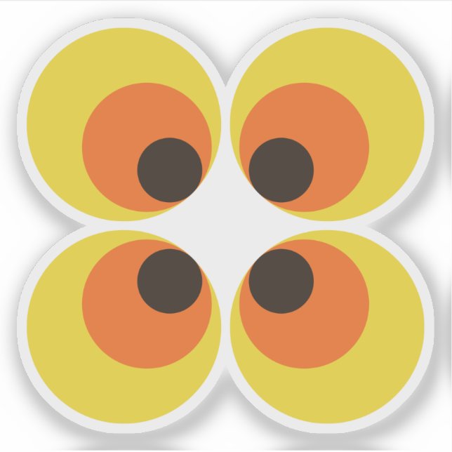 Pegatina Fondo de escritorio de los años 70 (Anverso)