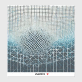 Pegatina Fondo de malla compleja en azul