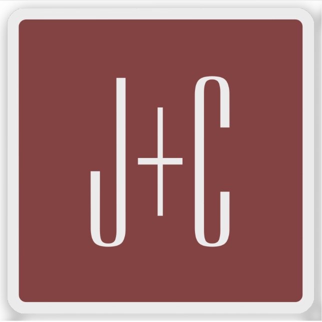 Pegatina Fondo rojo burdeos editable y transparente (Anverso)