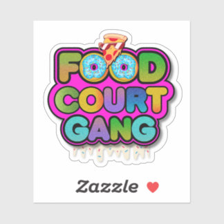 Pegatina Food Court Gang Logo Sticker