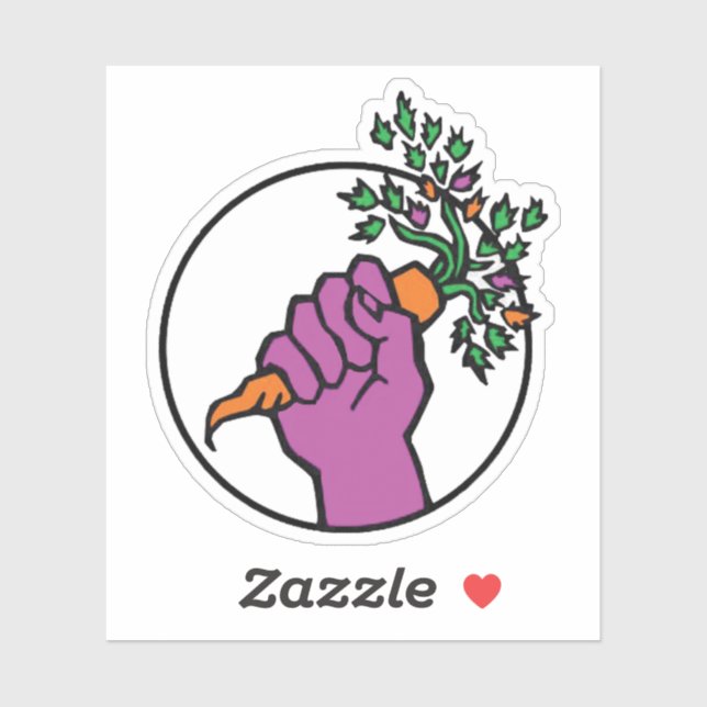 Pegatina Food Not Bombs logo (Hoja)