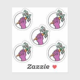 Pegatina Food Not Bombs logo sticker pack