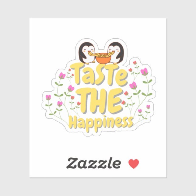 Pegatina Food Quote Sticker  (Hoja)