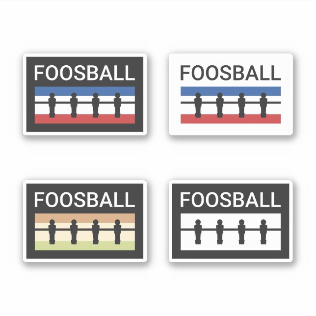 Pegatina Foosball Retro (Anverso)