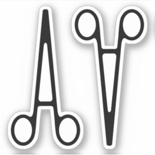 Pegatina Forceps hemostáticos (abrazadera), hemostático, pe