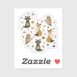 Pegatina Forest animals