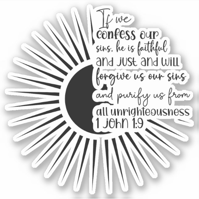 Pegatina Forgive Christian Faith  (Anverso)