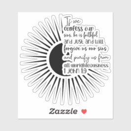 Pegatina Forgive Christian Faith 