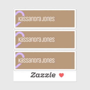 Pegatina Forma de corazón morado moderno Forma de corazón m