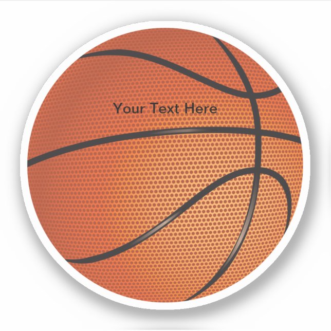 Pegatina Forma del tema del baloncesto (Anverso)
