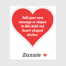 Forma negrita de corazón rojo con tu texto.