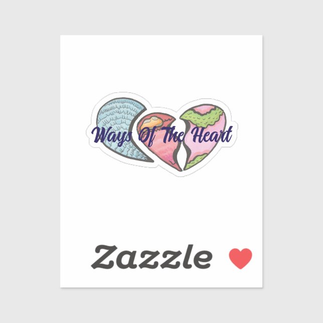 Pegatina Formas del corazón (Hoja)