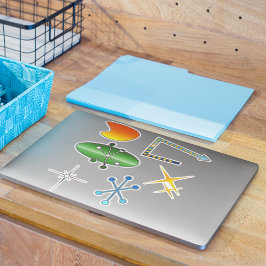 Pegatina Formas retro neón