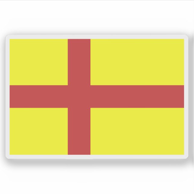 Pegatina Former flag of the Orkney Islands, Scotland (Anverso)