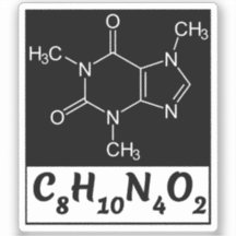 Fórmula Molecular de Cafeína - Café Negro 