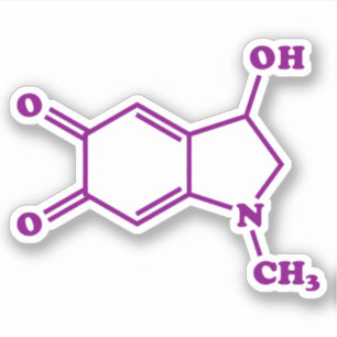 Pegatina Fórmula química molecular de Adrenocromo