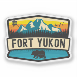 Pegatina Fort Yukon, Alaska
