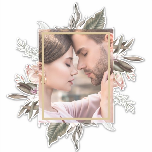 Pegatina Foto Botánica Simple (Anverso)