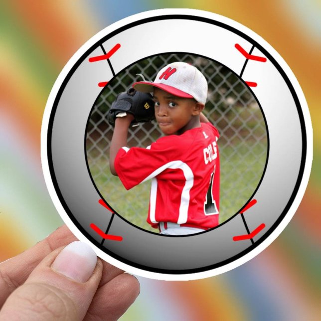 Pegatina Foto de béisbol (Baseball or Softball Sticker)