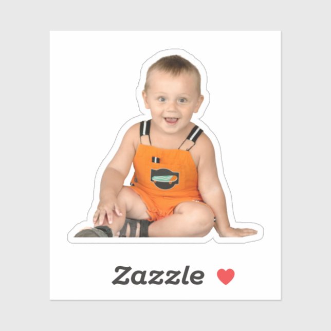 Pegatina Foto de corte de personalizado (Hoja)